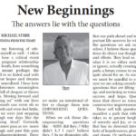 New Beginnings: the Answers Lie With The Questions